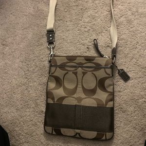 Signature coach crossbody bag